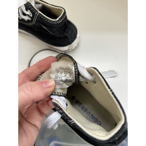 Converse Toddlers Chuck Taylor All Stars Hi Sneakers Black Size 7 Unisex - Picture 6 of 7